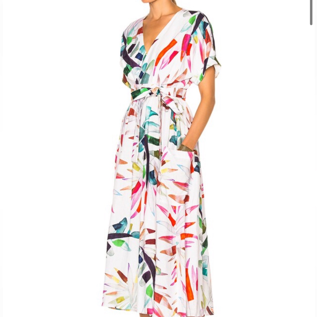 Mara Hoffman Linen Wrap Dress